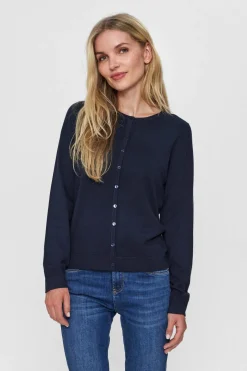Leda - Basic cardigan med knapper