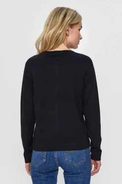 Leda - Basic cardigan med knapper