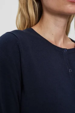 Leda - Basic cardigan med knapper