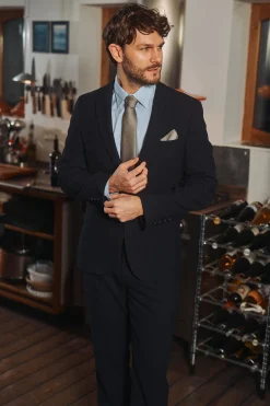 Lorenzo Jakkesæt - Blazer og Bukser i struktureret materiale