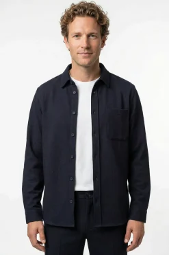 Lorenzo - Overshirt i struktureret materiale