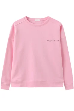 Lovelux - Blød sweatshirt med tekst
