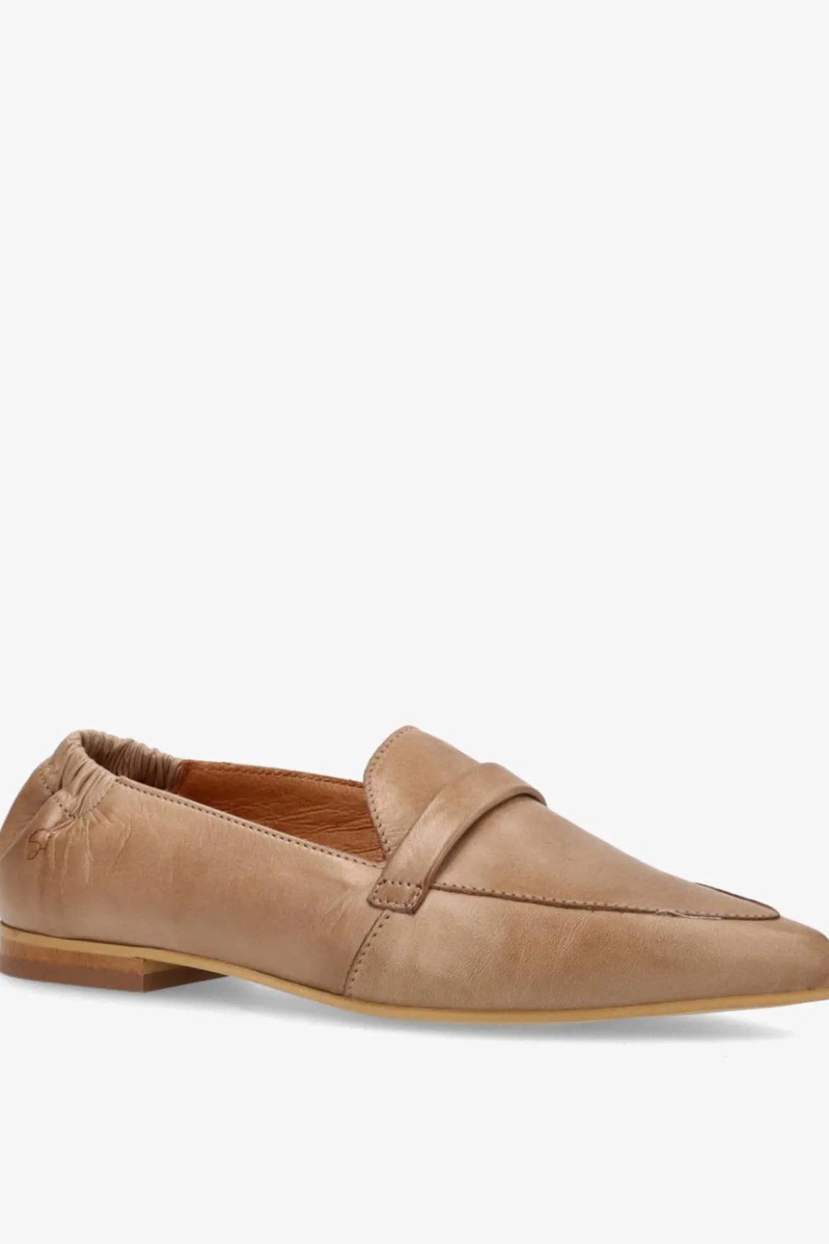 LUCY - Loafers i læder med spids snude
