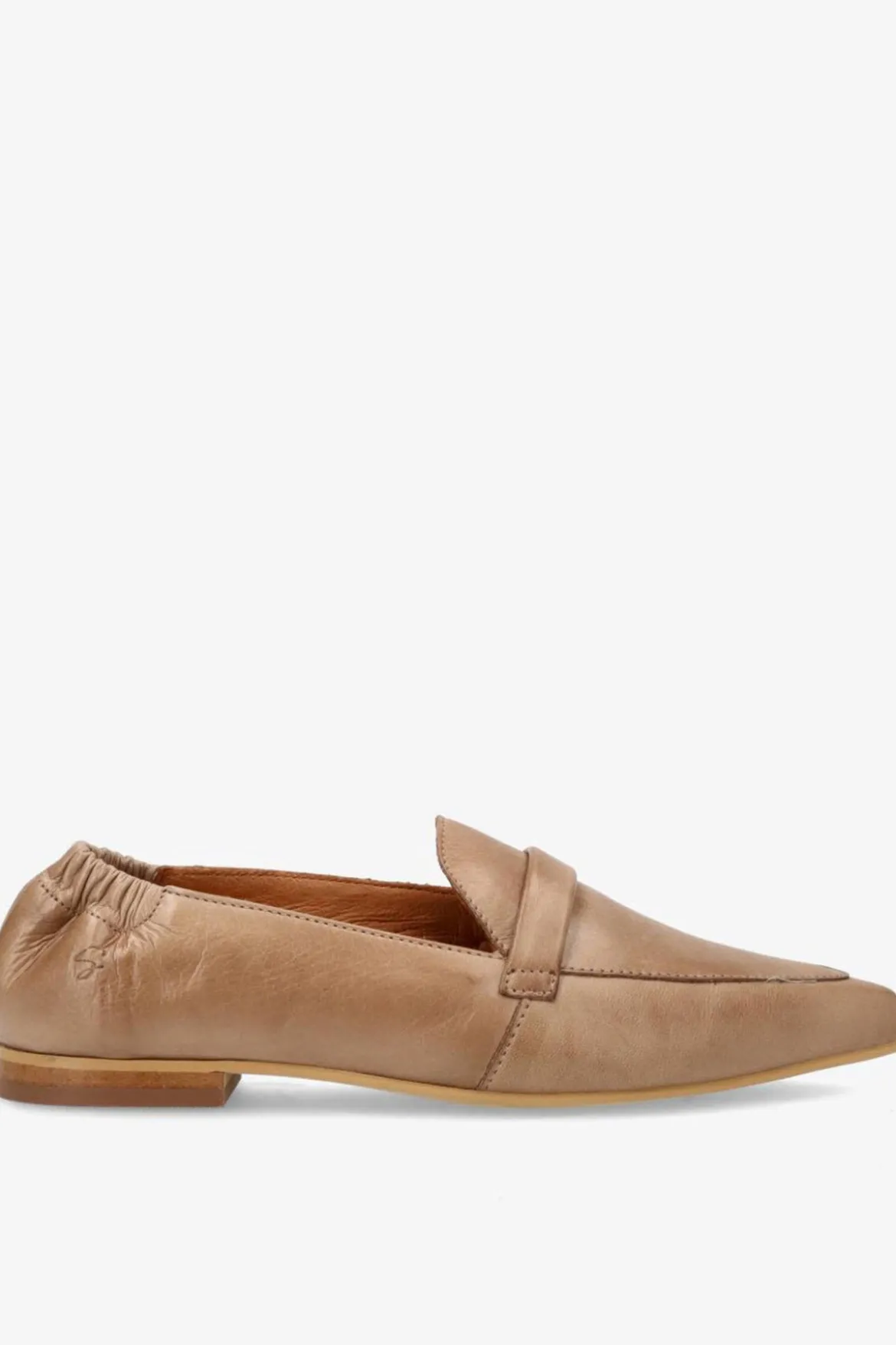 LUCY - Loafers i læder med spids snude