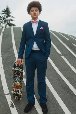 Marco junior jakkesæt - Klassisk blazer og bukser - Sky Captain