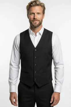 Marco - Tidløs vest med paspolerede lommer