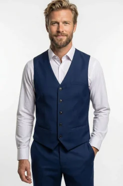 Marco - Tidløs vest med paspolerede lommer