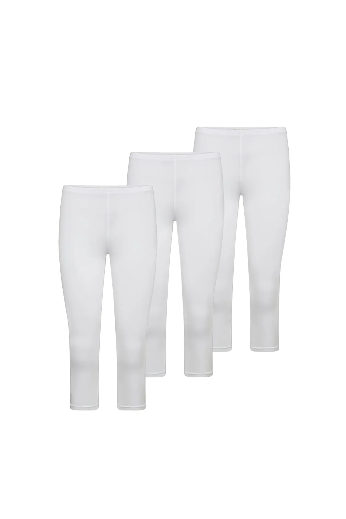 Margot - 3-Pak capri-leggings i blød kvalitet