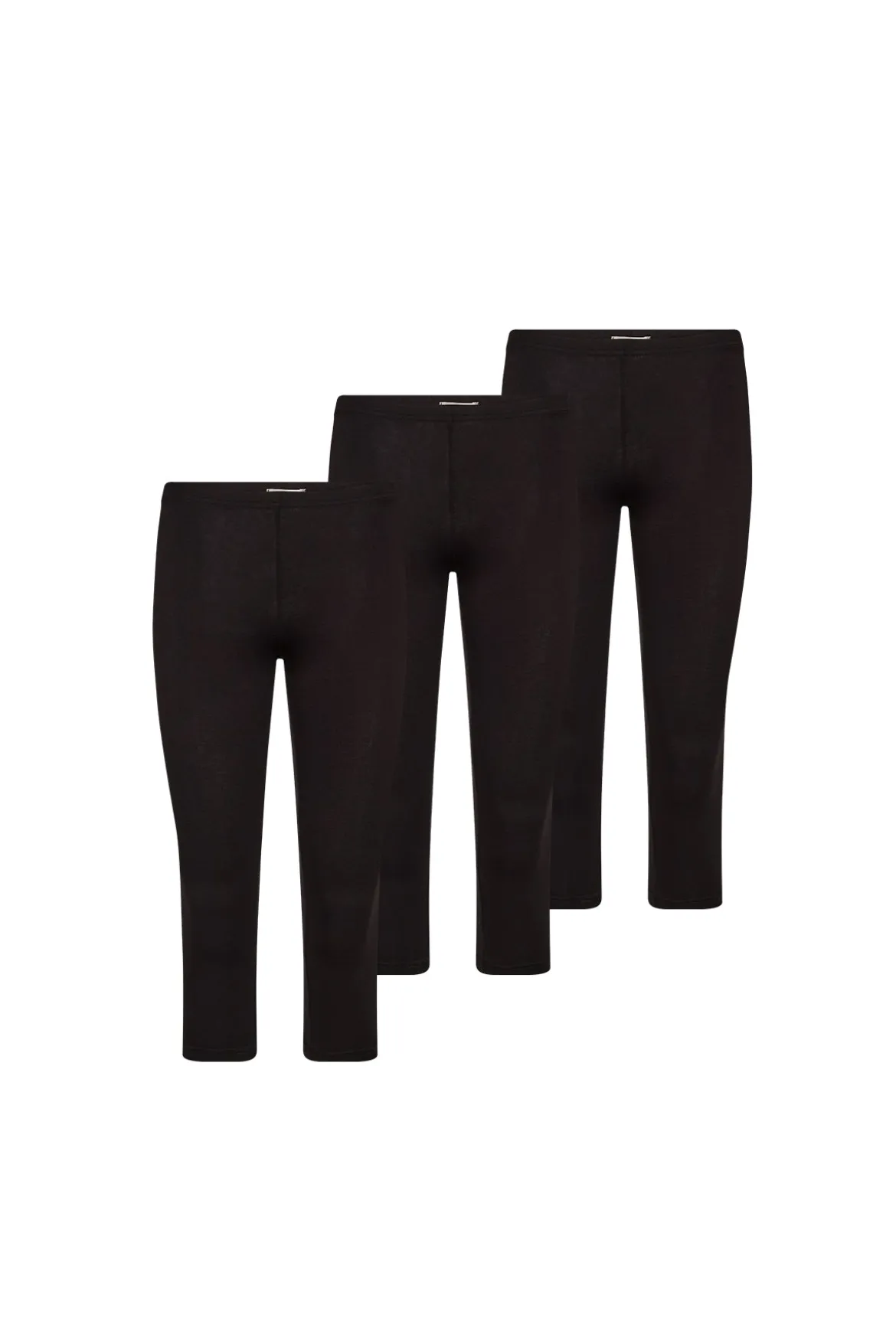 Margot - 3-Pak capri-leggings i blød kvalitet