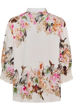 MdcMelisande - Bluse med smock ved ærmet