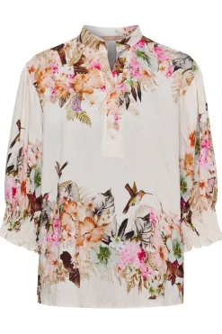 MdcMelisande - Bluse med smock ved ærmet