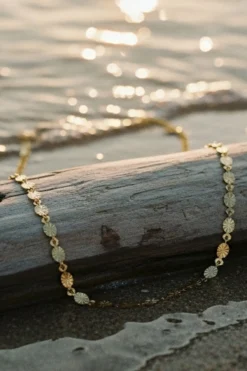 muun studios Burst Dot Necklace - 18K Gold Plated