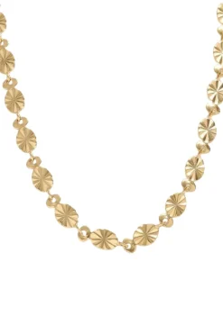 muun studios Burst Dot Necklace - 18K Gold Plated