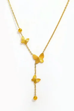 muun studios Cleo Y Necklace - 18K Gold Plated