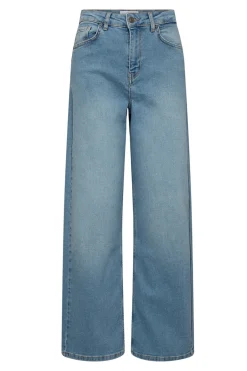 Mynthe - Strækbare denim jeans med brede ben