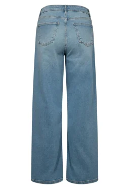 Mynthe - Strækbare denim jeans med brede ben