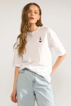 NUANYKA - Oversized t-shirt med grafisk rygprint