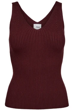 NUCERYS - Cropped top med ribstruktur