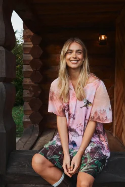 NUFOREST - Kjole med detaljeret blomsterprint