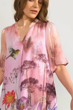 NUFOREST - Kjole med detaljeret blomsterprint