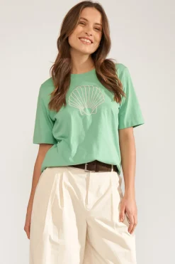 NUTIDE - T-shirt med muslingemotiv