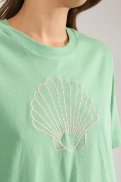 NUTIDE - T-shirt med muslingemotiv