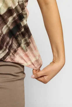 OTEA - Kortærmet bluse med print