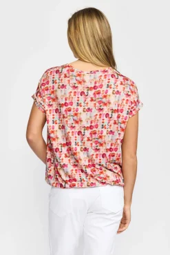 OTEA - Kortærmet bluse med print