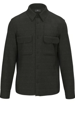 Overshirt i hør med brystlommer