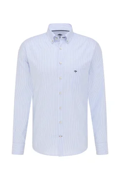 Oxford - Stribet skjorte med button-down krave