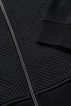 Planet - Sweatshirtjakke med struktur
