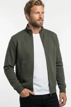 Planet - Sweatshirtjakke med struktur
