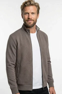 Planet - Sweatshirtjakke med struktur
