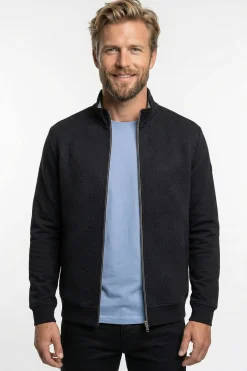 Planet - Sweatshirtjakke med struktur