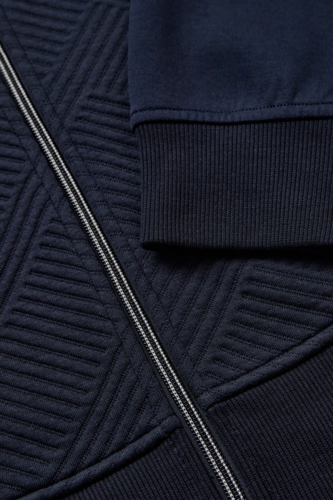 Planet - Sweatshirtjakke med struktur
