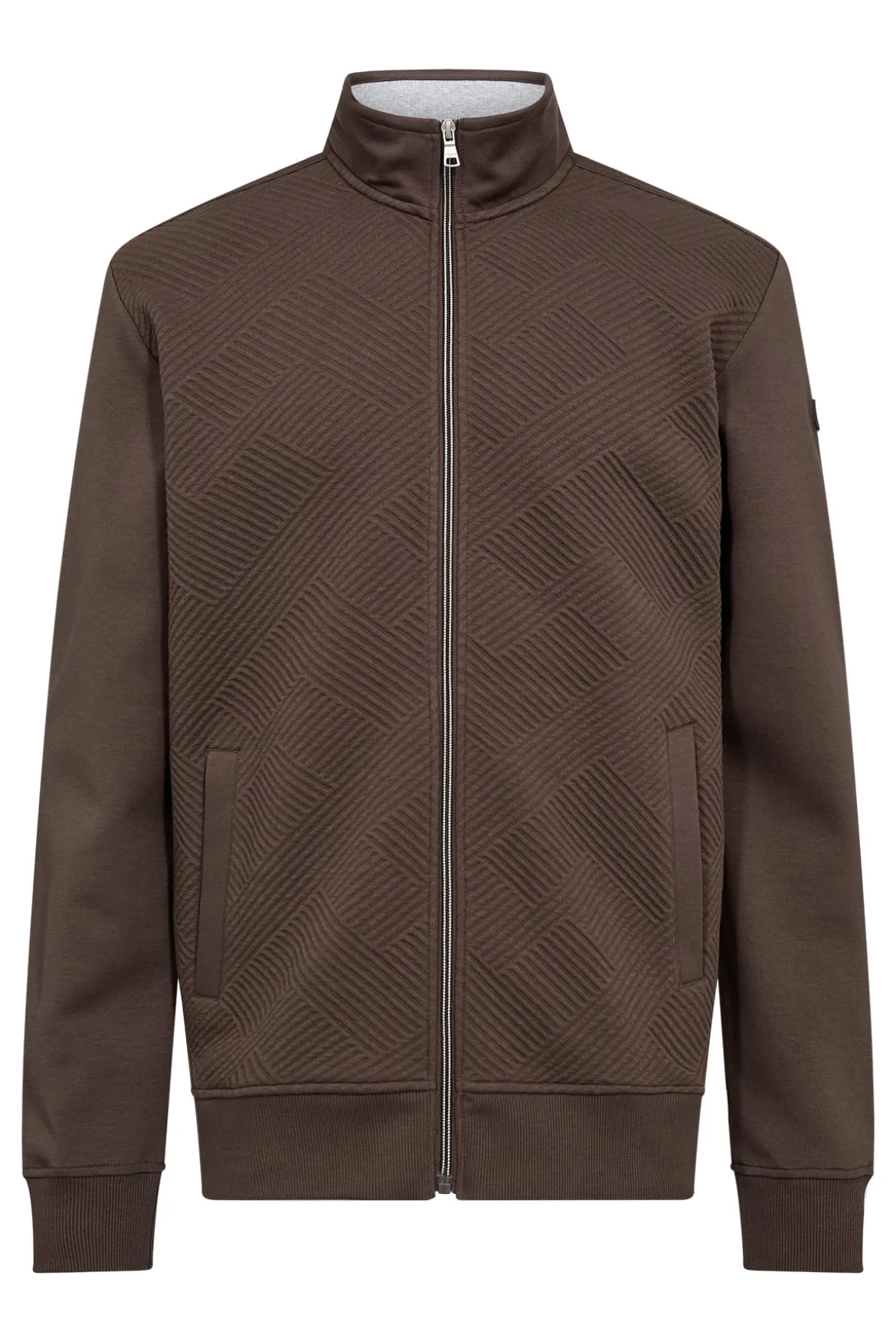 Planet - Sweatshirtjakke med struktur