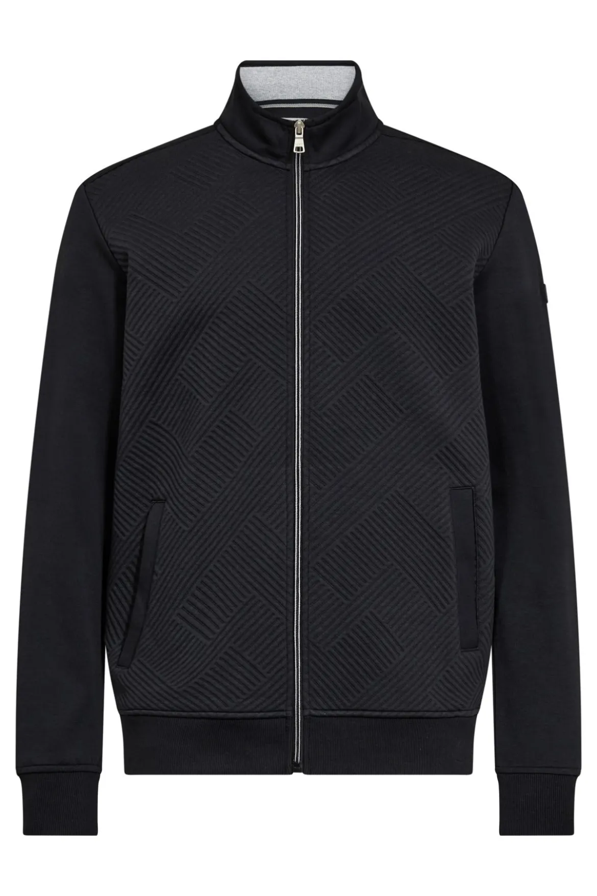 Planet - Sweatshirtjakke med struktur