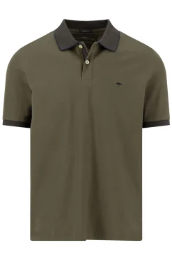 Polo T-shirt med kontrastdetaljer i modern fit