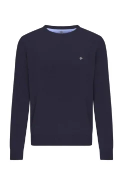 Pullover med rund hals