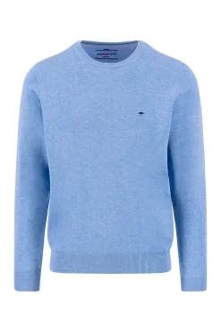 Pullover med rund hals