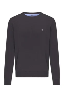 Pullover med rund hals