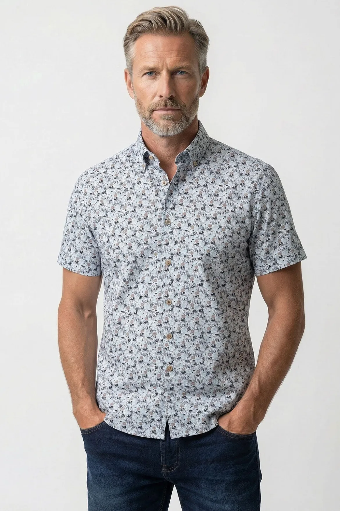 Ravi SS - Kortærmet jersey skjorte med ultra stretch