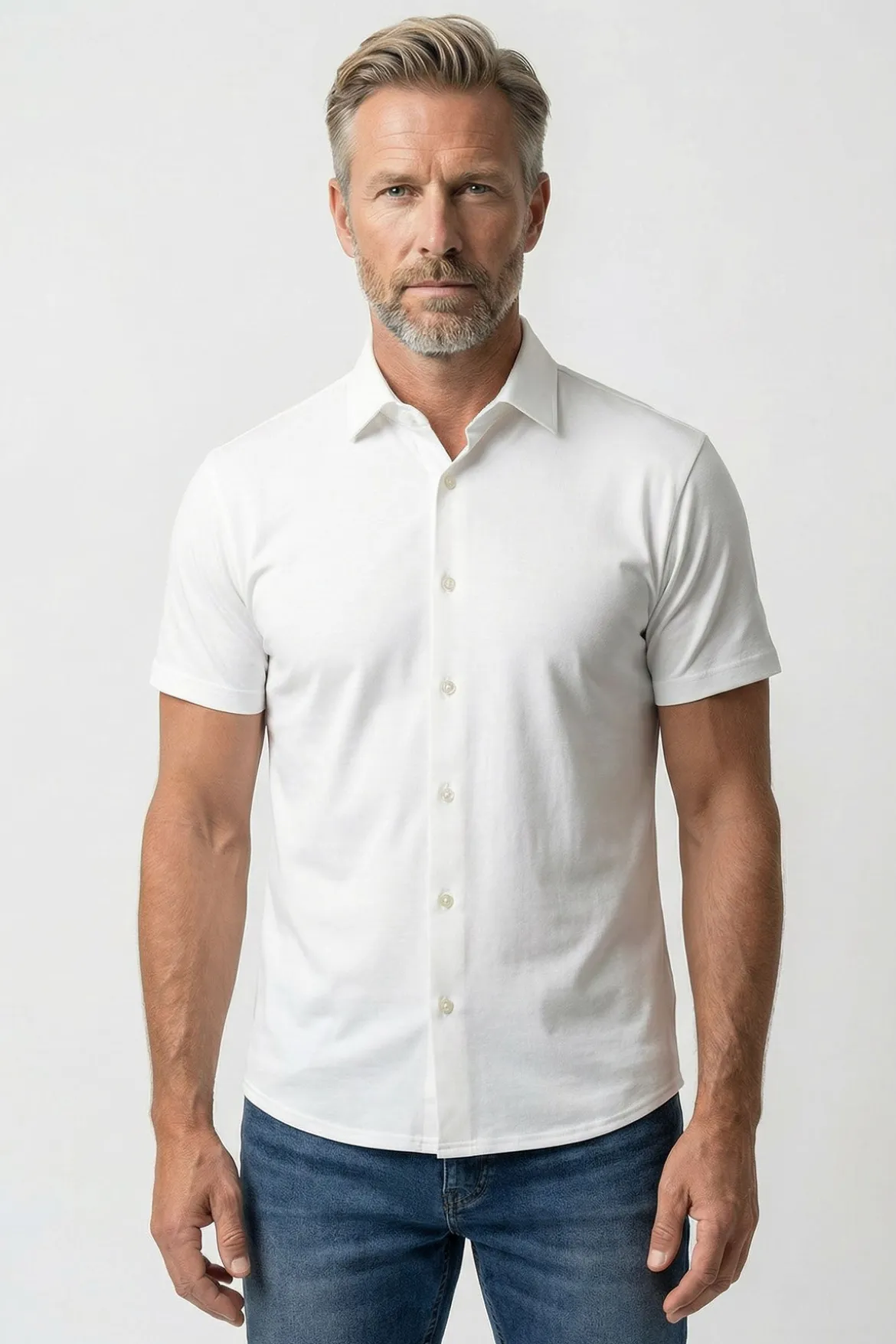 Ravi SS - Kortærmet jersey skjorte med ultra stretch