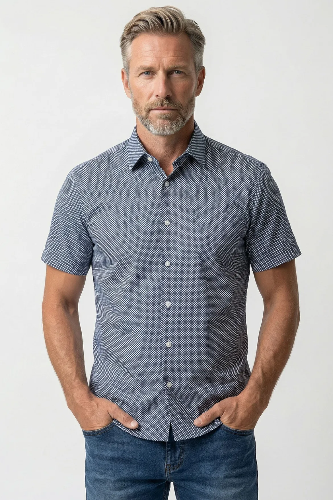 Ravi SS - Kortærmet jersey skjorte med ultra stretch