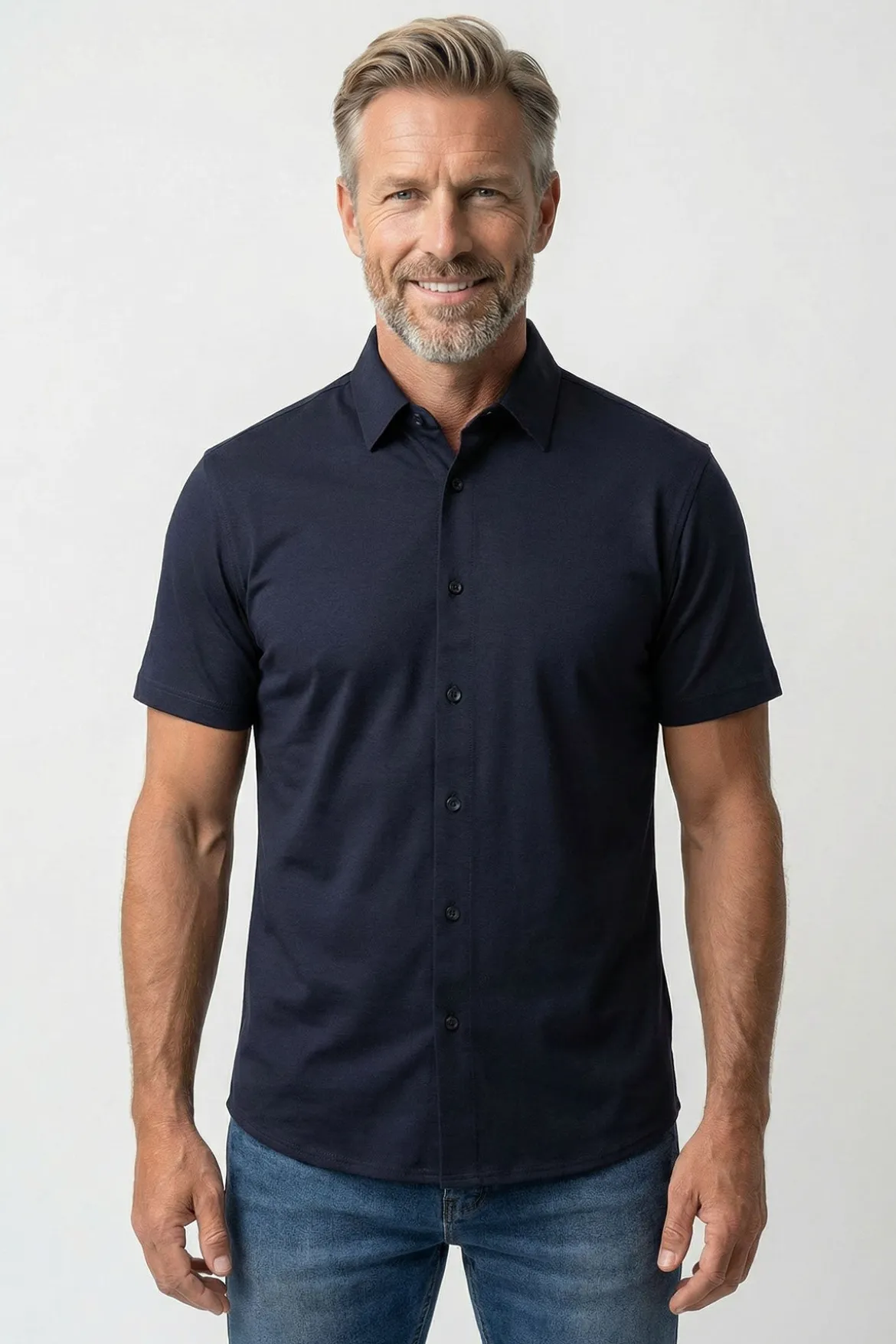 Ravi SS - Kortærmet jersey skjorte med ultra stretch