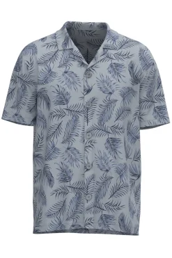 Resortshirt - Kortærmet skjorte med palmeprint
