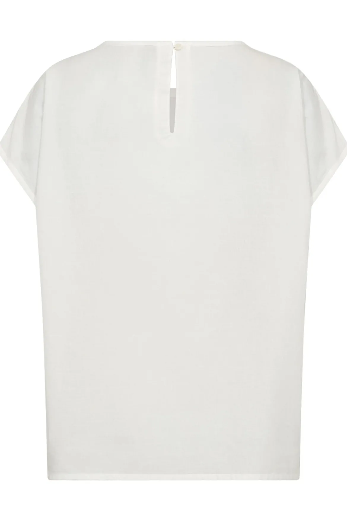 Rose – Kortærmet bluse med broderede blomster