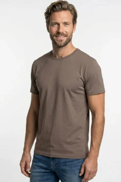 Sam - Basic T-shirt i tætstrikket kvalitet