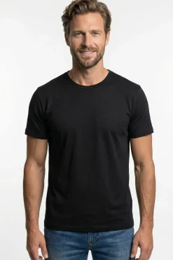 Sam - Basic T-shirt i tætstrikket kvalitet
