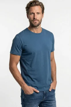 Sam - Basic T-shirt i tætstrikket kvalitet